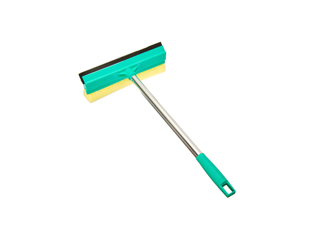 Окномойка "VETTA" со стальной ручкой 25см, зеленая