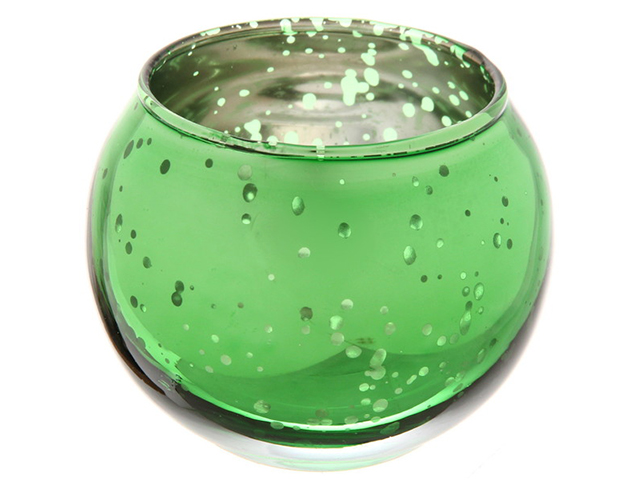 Подсвечник "Fairy" 5х5,5см стекло зелёный