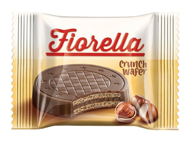 Вафля "Fiorella" в молочном шоколаде с лесным орехом, 20г