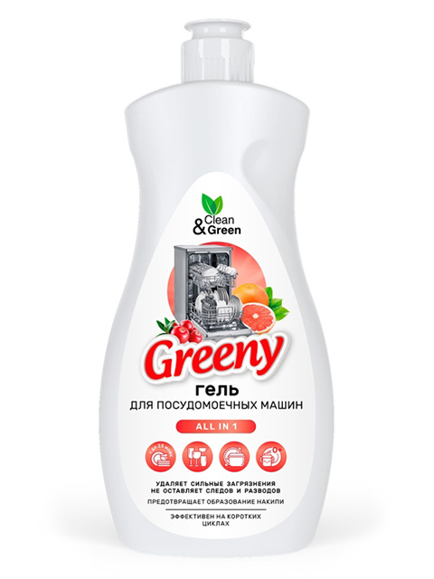 Гель для посудомоечной машины Clean&Green Greeny 500мл