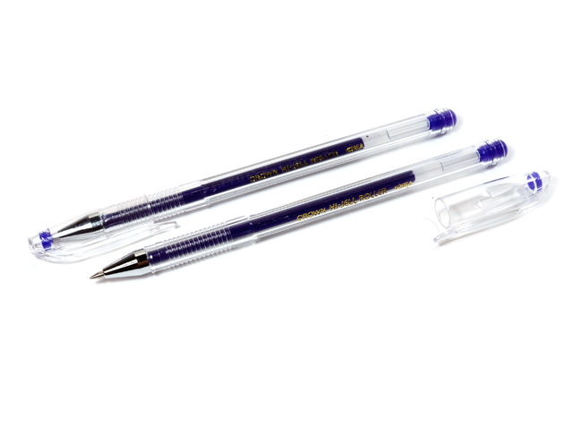 Ручка гелевая Crown "Hi-Jell Roller" 0,5 мм, синяя