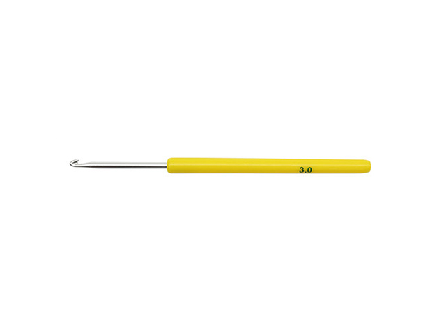 Крючок для вязания 3,0 мм, с пластм. ручкой 7700501