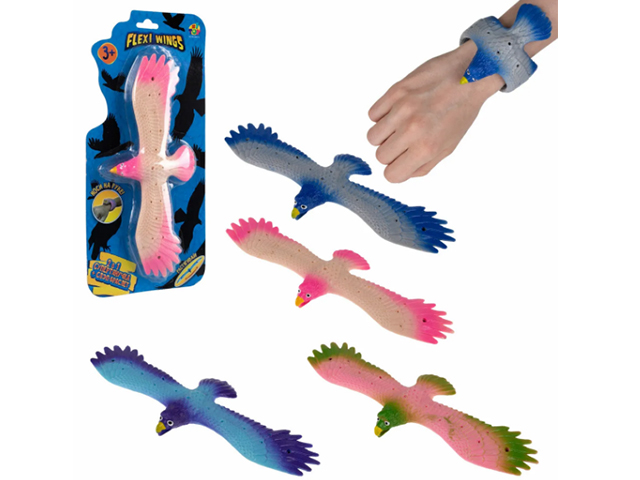 Игрушка Flexi Wings 2в1 Супертянучка + Слэп-браслетв виде орла