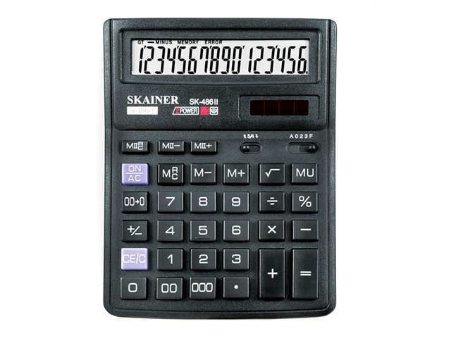 Калькулятор настольный "SKAINER" SK-486II 16 разр.