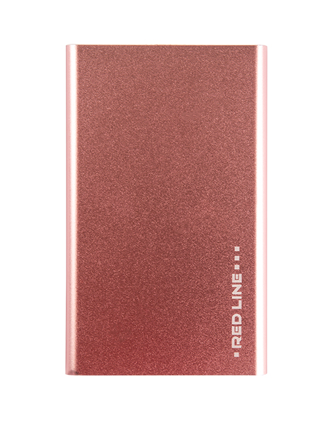 Аккумулятор внешний Red Line J01 4000 mAh металл, розовое золото