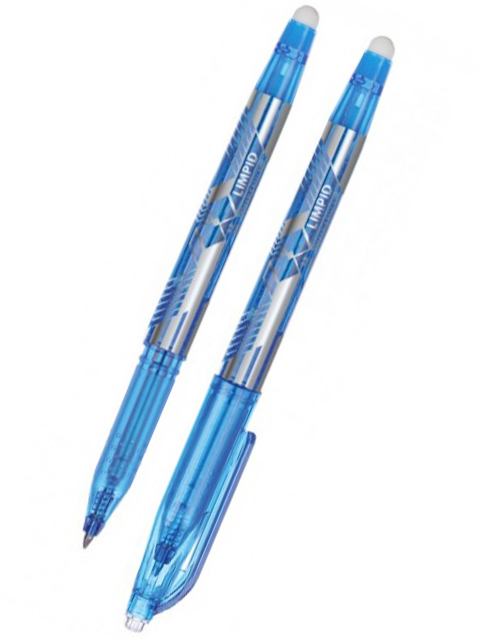 Ручка шариковая Mazari "Limpid" 0,8 мм, пиши-стирай, синяя