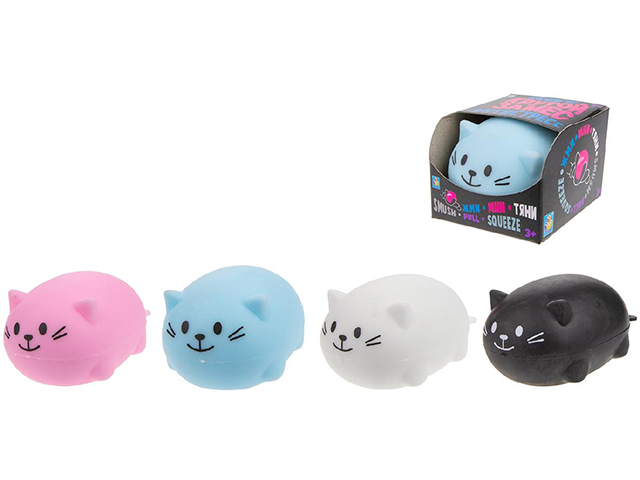 Игрушка антистресс Крутой замес "Кот", 7см, 6 цветов