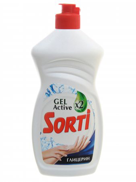 Средство для мытья посуды SORTI 450мл GEL Active Глицерин 