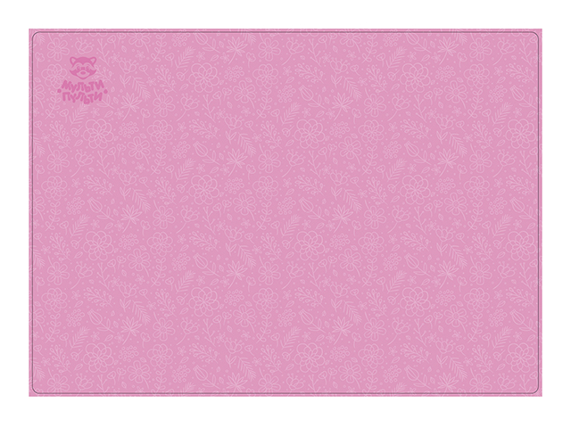 Клеенка для труда Мульти-Пульти "Нежность", однотонная с рисунком, 50*70см, ПВХ 