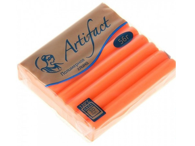 Пластика "Артефакт" флуоресцентный оранжевый, 56гр.