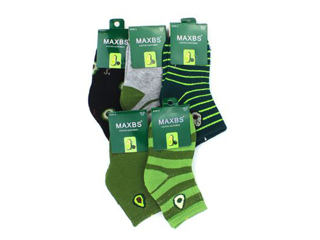 Носки детские "MAXBS" р-р 3-5, 5-8, 8-12 (махра)
