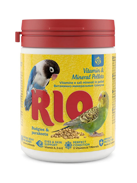 Лакомство "Rio. Витаминно-минеральные гранулы" для волнистых и средних попугаев 120г