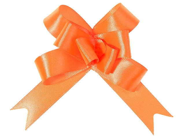 Бант оформительский "Бабочка №1,8" ярко-оранжевый 10шт. в упак.