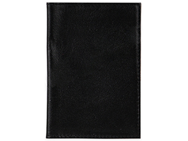 Обложка для паспорта MILAND "Черная классическая", натуральная кожа