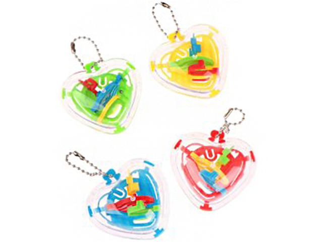 Головоломка "Лабиринт. Сердце" на цепочке