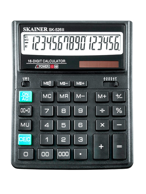 Калькулятор настольный SKAINER SK-526II 16 разрядный