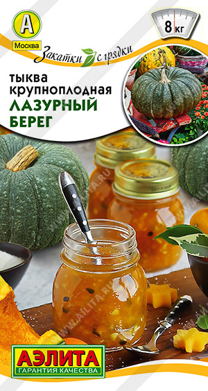 Тыква Лазурный берег, крупноплодная, ц/п, 2г