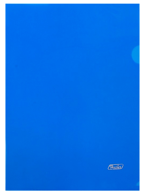 Папка-уголок А4 Хатбер 180 мкм, синяя