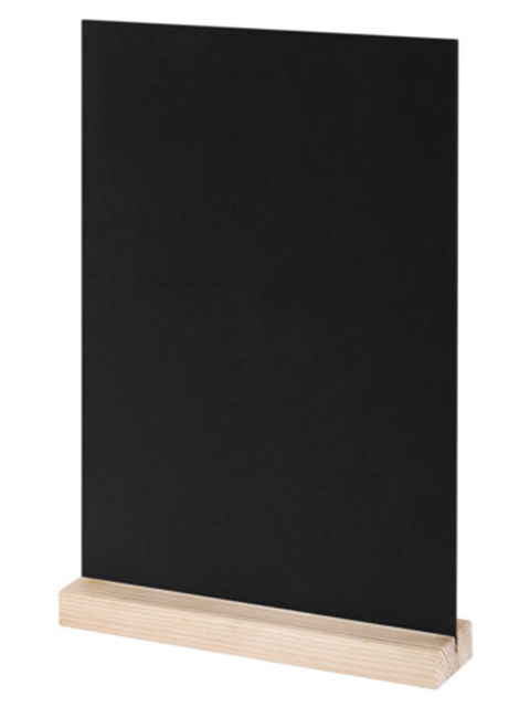 Табличка информационная меловая Brauberg А4 настольная, вертикальная, черная