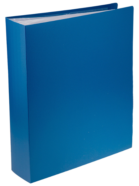 Папка OfficeSpace 100 вкладышей, 30 мм, 600 мкм, синяя