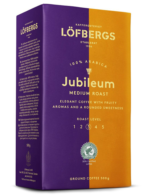 Кофе молотый жареный Lofbergs "Jubileum", 500г