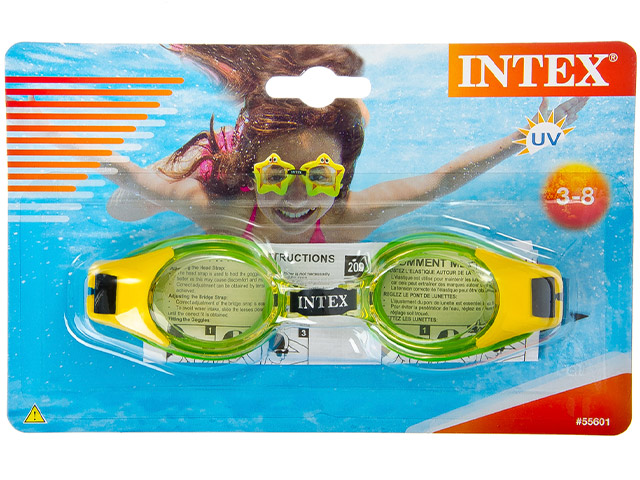 Очки для плавания INTEX "Юниор", 3-8 лет, 55601