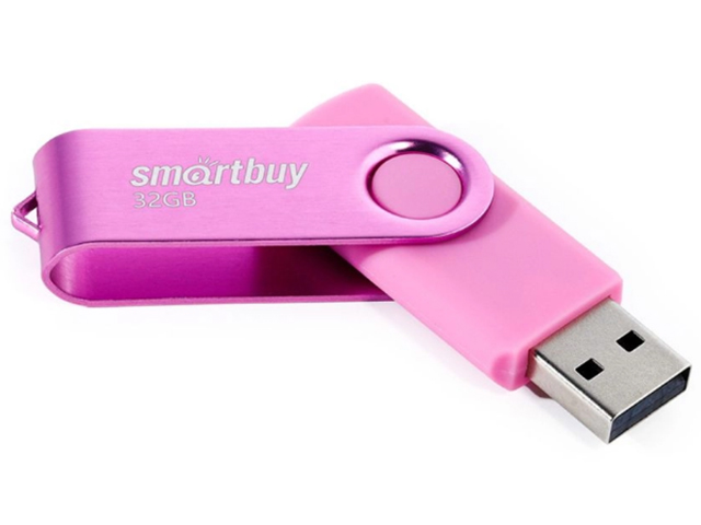Флэш-диск Smart Buy "Twist" 32GB USB 2.0 Flash Drive, пурпурный
