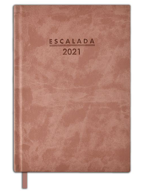 Еженедельник датированный А5 80 листов Феникс+ "Escalada 2021. Soft-tuch Delave" розовый, твердый переплет
