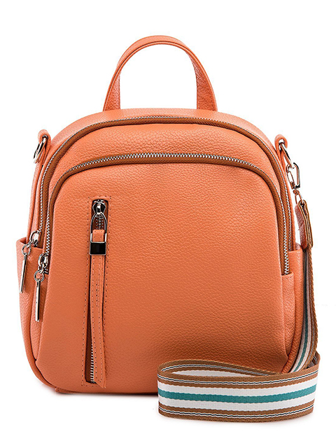 Сумка-рюкзак женская "S.Lavia" 23х25х10см, искуственная кожа, оранж