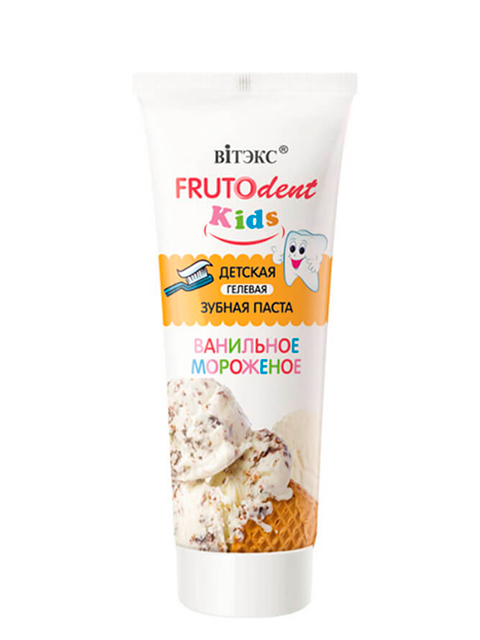 Зубная паста детская Витэкс "FRUTOdent Kids" ванильное мороженое 65г.