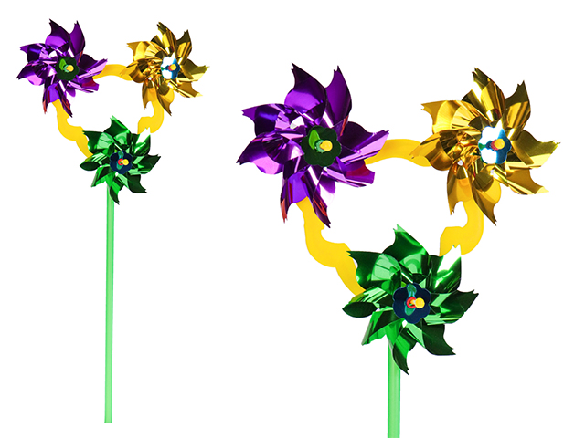 Игрушка "Ветерок", 37 см, 3 цветка, в пакете