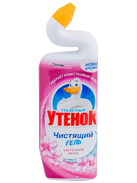 Туалетный Утенок СЧС 750мл для туалета Цветочный вихрь