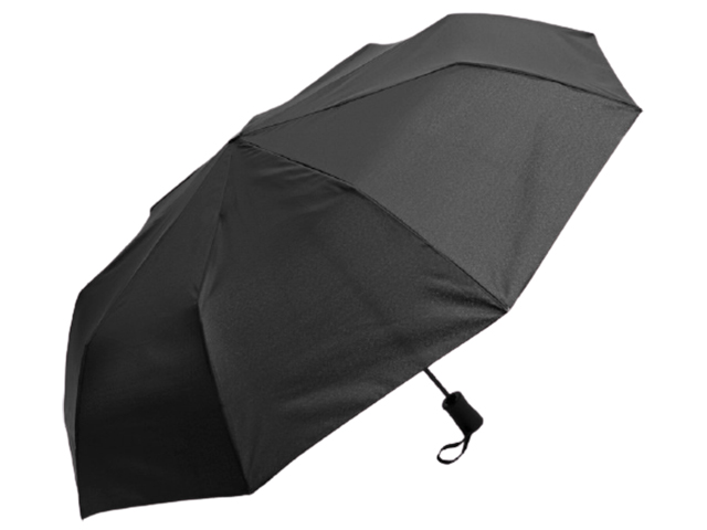 Зонт мужской, полуавтомат "П/Э" R-50см, 9 спиц, черный