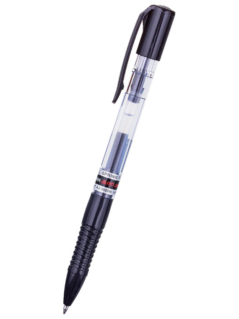 Ручка гелевая автоматическая Crown "Auto Jell" 0,7 мм, черная