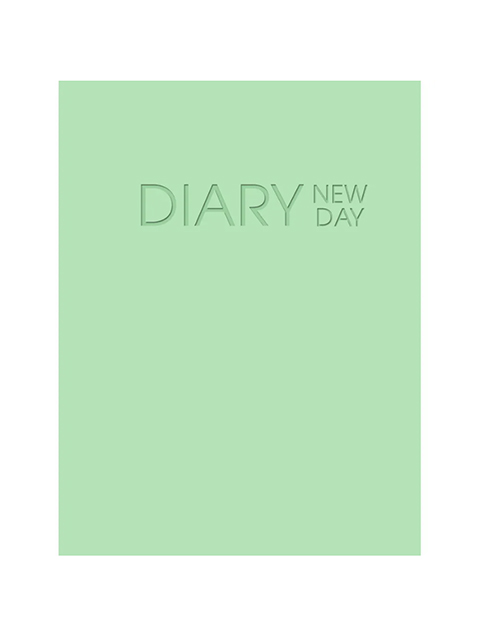 Ежедневник недатированный А6 128 листов Listoff "New day. Салатовый" обл. 7БЦ, ламинация