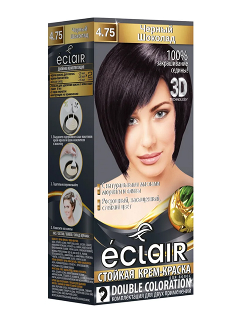 Краска для волос ECLAIR 4.75 Черный шоколад