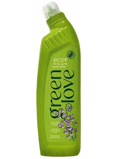 GREEN LOVE 750г Гель для чистки унитазов лаванда