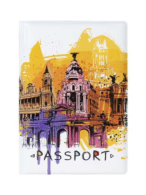 Обложка для паспорта MILAND "Город" ПВХ