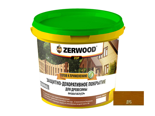 Аквалазурь "ZERWOOD", дуб 0,9 кг