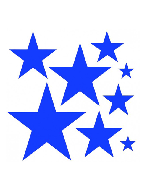 Термонаклейка световозвращающая (набор) Blicker "Звезды" синие