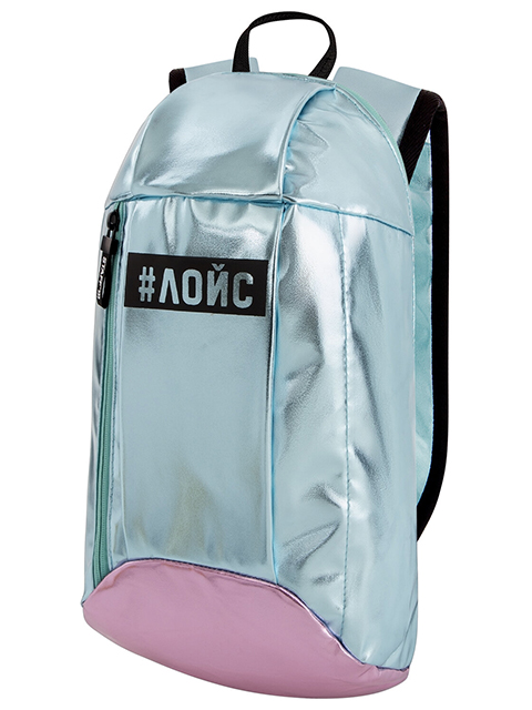 Рюкзак STAFF "FASHION AIR" компактный, блестящий, ЛОЙС, бирюзово-розовый, 40х23х11 см, 270302
