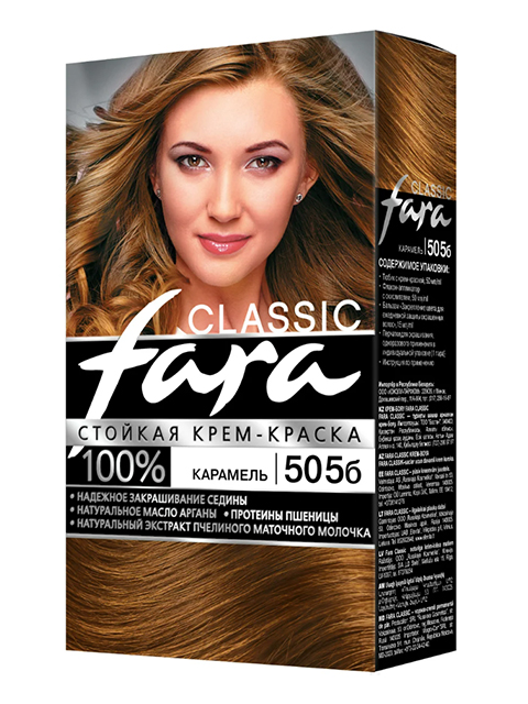 Крем-краска для волос Fara Classic 505Б карамель