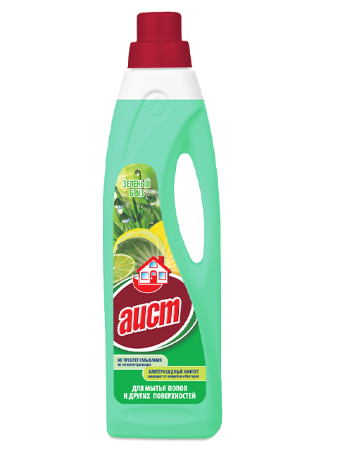 Средство для мытья пола АИСТ 950мл Зеленый бриз с глицерином