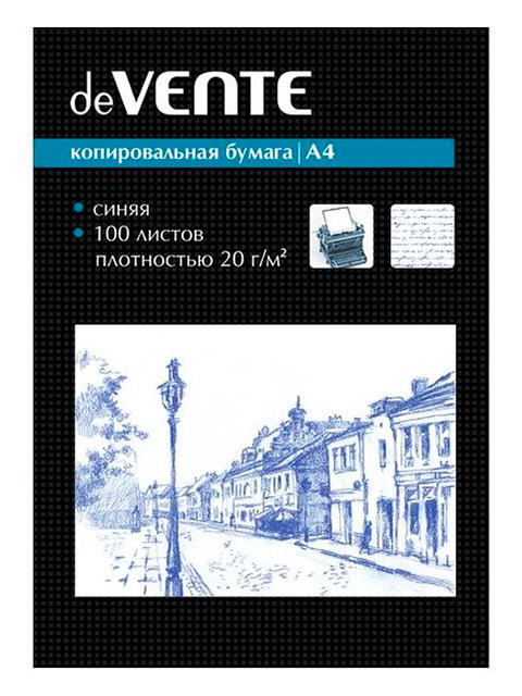 Бумага копировальная "deVENTE" А4 100 листов синяя 