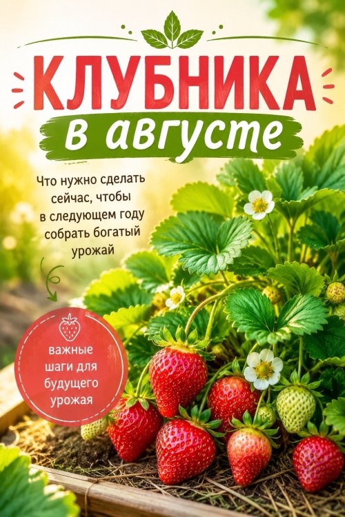 Август — главный месяц для клубники!