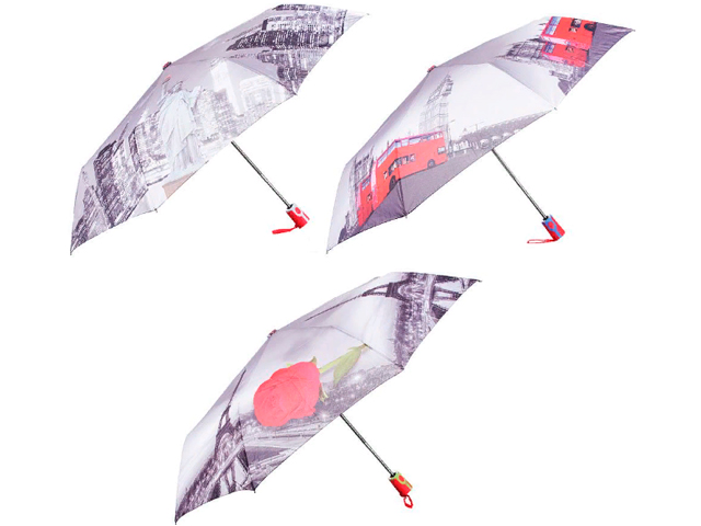 Зонт женский, автомат, 3555, 8 спиц, d=55см