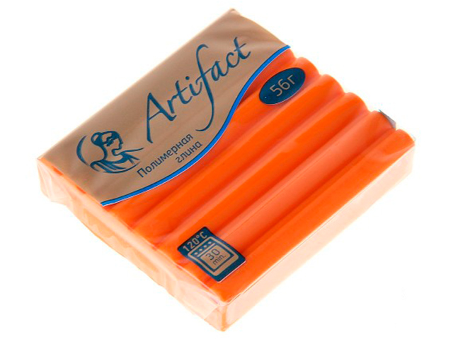 Пластика "Артефакт" классический оранжевый, 56гр.