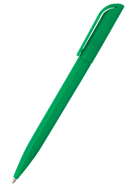 Ручка "Sponsor" корпус зеленый непрозрачный, для логотипа