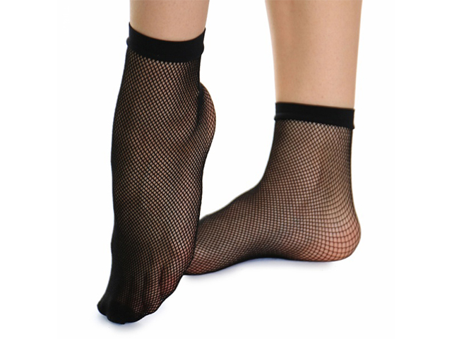 Носки капроновые "Moli socks" р-р 36-40, черный мелкая сетка (2 пары в упаковке)