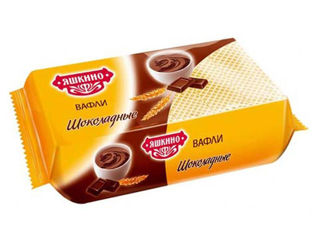 Вафли Яшкино 200 г шоколадные
